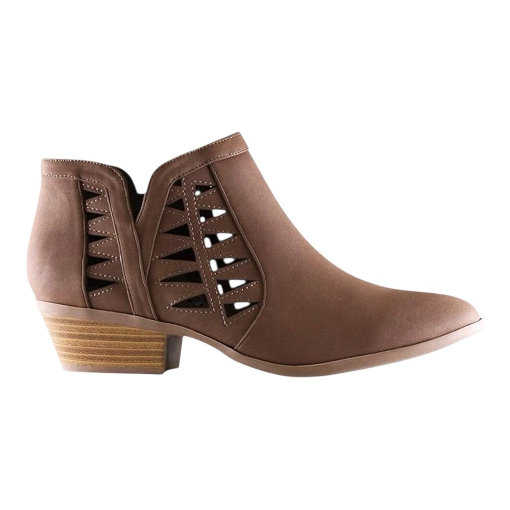 MARCO REPUBLIC Oslo Women's Ankle Boots Almond Toe Chunky Block Stacked Low Heel